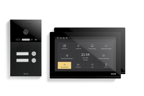 IP Video Türsprechanlage 2-FH/2x 10" Touchscreen Komplett-Set AVS5540U