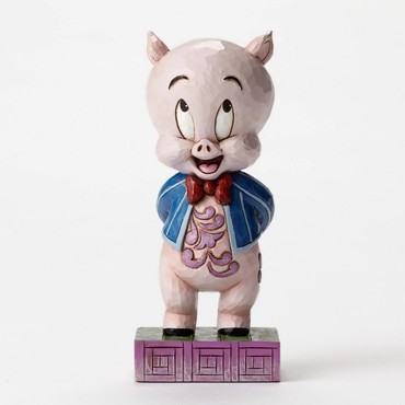 LOONEY TUNES Skulptur by Jim Shore - PORKY PIG - It`s P-P-P-Porky