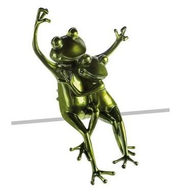 FROGS Statue Kantensitzer DekoArt