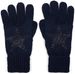 styleBREAKER Damen Strickhandschuhe mit Strass Stern Applikation | warme weiche Winterhandschuhe mit doppeltem Bund | elastische Fingerhandschuhe