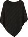 styleBREAKER Strick Poncho mit Zopfmuster, Rundhals Strickponcho, Grobstrick, Damen 08010040