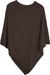 styleBREAKER Damen Feinstrick Poncho in Unifarben, leicht asymmetrischer Schnitt, Ärmellos, Rundhals 08010042