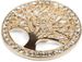 styleBREAKER Lebensbaum Magnet Schmuck Anhänger für Schals, Tücher oder Ponchos mit Stras Steinen, Brosche, Damen 05050029