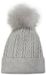 styleBREAKER Damen Feinstrick Bommelmütze mit Zopfmuster, Kunstfell Bommel Mütze, gefütterte Winter Strickmütze 04024100