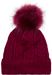 styleBREAKER Damen Feinstrick Bommelmütze mit Zopfmuster, Kunstfell Bommel Mütze, gefütterte Winter Strickmütze 04024100