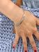 styleBREAKER Edelstahl Slider Armband mit Schmuckelement, Ankerkette, Schiebeverschluss, Schmuck, Damen 05040082