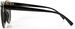 styleBREAKER Sonnenbrille mit Material-Mix-Rahmen in Katzenaugen Cat Eye Form und Nieten, Damen 09020071