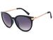 styleBREAKER Damen Sonnenbrille in Katzenaugen Cat-Eye Form, Kunststoff Vollrand Gestell und Metall Bügel 09020073