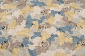 styleBREAKER Loop Schal mit Camouflage Muster im Destroyed Vintage used Look, Schlauchschal, Tuch, Unisex 01016134