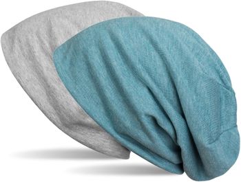 styleBREAKER Beanie Wendemütze in Unifarben, Slouch Mütze, leicht und weich, Longbeanie, Unisex 04024115