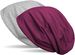styleBREAKER Beanie Wendemütze in Unifarben, Slouch Mütze, leicht und weich, Longbeanie, Unisex 04024115