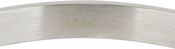 styleBREAKER Armreif aus Edelstahl mit Strasssteinen, Clipverschluss Armband, Schmuck, Damen 05040101