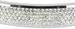 styleBREAKER Armreif aus Edelstahl mit Strasssteinen, Clipverschluss Armband, Schmuck, Damen 05040101
