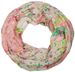 styleBREAKER Damen Loop Schal | Blumen Muster Patchwork Print | Leichter Schlauchschal aus Viskose | Halstuch für Frühling und Sommer