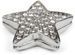 styleBREAKER Magnet Schmuck Anhänger Stern Design mit Strass für Kleidung, Schals, Tücher und Ponchos, Brosche, Damen 05050043