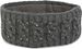 styleBREAKER Damen Stirnband mit Zopfmuster und Strass, weiches Fleece Innenfutter, Haarband, Headband 04026001