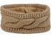styleBREAKER Damen Stirnband Grobstrick mit Zopfmuster und Pailletten, warmes Fleece Innenfutter, Haarband, Headband 04026002