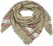 styleBREAKER XXL Viereckstuch mit Pailletten und Streifen, Fransen, Winter Schal, Tuch, Damen 01017056