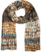 styleBREAKER weicher Schal mit Schuppen Muster und Fransen, Winter Strickschal, Tuch, Damen 01017057