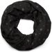 styleBREAKER Damen Loop Schal mit Glitzer Schneeflocken Print, Weicher Schlauchschal Einfarbig, Tuch 01017064