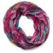 styleBREAKER Damen Loopschal Feder Muster Batik Style | leichter Schlauchschal mit Crash Crinkle Optik | weiches Halstuch für Frühling und Sommer