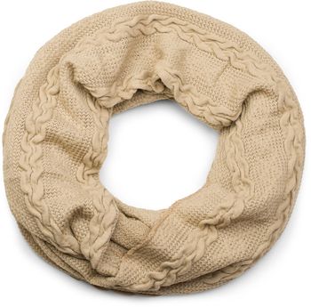 styleBREAKER Feinstrick Loop Schal mit Zopfmuster, Winter Schlauchschal, Loopschal, Strickschal, Unisex 01018151