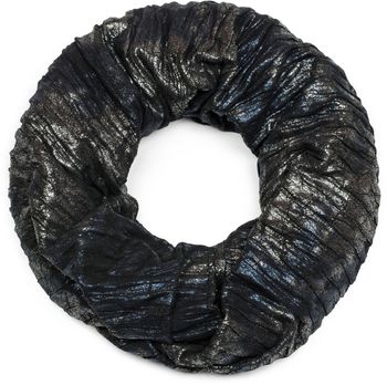 styleBREAKER Loop Schal im Antik Metallic Look mit Falten, Schlauchschal, Tuch, Unisex 01017072
