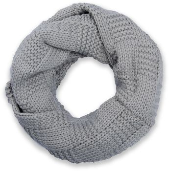 styleBREAKER Unisex Strick Loop Schal mit Patentmuster, Uni Feinstrick Schlauchschal, Winter Strickschal 01018152