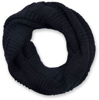styleBREAKER Unisex Strick Loop Schal mit Patentmuster, Uni Feinstrick Schlauchschal, Winter Strickschal 01018152