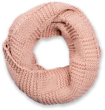styleBREAKER Unisex Strick Loop Schal mit Patentmuster, Uni Feinstrick Schlauchschal, Winter Strickschal 01018152