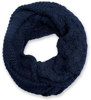 styleBREAKER Unisex Strick Loop Schal mit Mustermix, Uni Feinstrick Schlauchschal, Winter Strickschal 01018153
