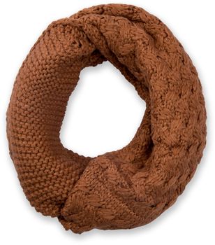 styleBREAKER Unisex Strick Loop Schal mit Mustermix, Uni Feinstrick Schlauchschal, Winter Strickschal 01018153