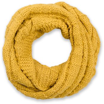 styleBREAKER Unisex Strick Loop Schal kariert, Uni Feinstrick Schlauchschal, Winter Strickschal 01018154