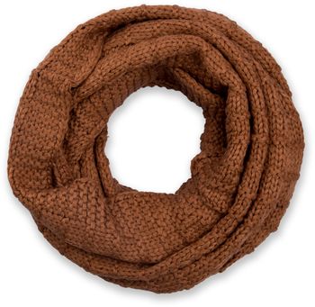 styleBREAKER Unisex Strick Loop Schal kariert, Uni Feinstrick Schlauchschal, Winter Strickschal 01018154