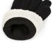 styleBREAKER Damen Strickhandschuhe mit Strass Besatz und Fleece Futter | warme Winterhandschuhe mit Glitzeroptik | weiche Thermo Fingerhandschuhe