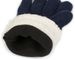 styleBREAKER Damen Strickhandschuhe mit Strass Besatz und Fleece Futter | warme Winterhandschuhe mit Glitzeroptik | weiche Thermo Fingerhandschuhe
