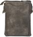 styleBREAKER Damen Mini Umhängetasche 14x19cm | weiches Kunstleder mit Zick-Zack Cutout & Nieten | Reißverschluss | für Party Festival Alltag | kleine Crossbody Bag