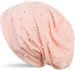 styleBREAKER Beanie Mütze mit Perlen und Strass Nieten, Slouch Longbeanie, Damen 04024140