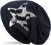 styleBREAKER Beanie Mütze mit Wendepailletten Stern Applikation, Slouch Longbeanie, Damen 04024141