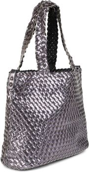 styleBREAKER XXL Wendetasche in Flecht-Optik, Shopper Tasche, 2 Taschen, Handtaschen Set, Bag in Bag, Schultertasche, Damen 02012163
