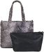 styleBREAKER XXL Wendetasche in Flecht-Optik, Shopper Tasche, 2 Taschen, Handtaschen Set, Bag in Bag, Schultertasche, Damen 02012163