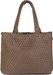 styleBREAKER XXL Wendetasche in Flecht-Optik, Shopper Tasche, 2 Taschen, Handtaschen Set, Bag in Bag, Schultertasche, Damen 02012163