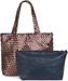 styleBREAKER XXL Wendetasche in Flecht-Optik, Shopper Tasche, 2 Taschen, Handtaschen Set, Bag in Bag, Schultertasche, Damen 02012163
