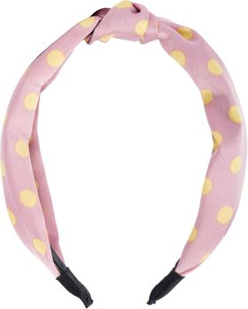 styleBREAKER Damen Haarreif mit Punkten & Knoten | breiter Retro Haarreifen (5 cm) im 50er Jahre Rockabilly Style | flexibler Polka Dot Kopfschmuck für Party & Alltag