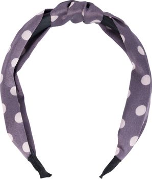styleBREAKER Damen Haarreif mit Punkten & Knoten | breiter Retro Haarreifen (5 cm) im 50er Jahre Rockabilly Style | flexibler Polka Dot Kopfschmuck für Party & Alltag