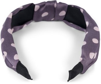styleBREAKER Damen Haarreif mit Punkten & Knoten | breiter Retro Haarreifen (5 cm) im 50er Jahre Rockabilly Style | flexibler Polka Dot Kopfschmuck für Party & Alltag