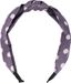 styleBREAKER Damen Haarreif mit Punkten & Knoten | breiter Retro Haarreifen (5 cm) im 50er Jahre Rockabilly Style | flexibler Polka Dot Kopfschmuck für Party & Alltag