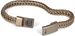 styleBREAKER flaches Zopfketten Armband mit Magnetverschluss, Kette, Schmuck, Unisex 05040131