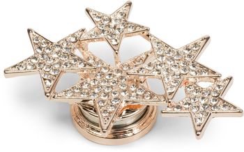 styleBREAKER Magnet Schmuck Anhänger mit versetzt angeordneten Strass besetzten Sternen für Schals, Tücher oder Ponchos, Brosche, Damen 05050061