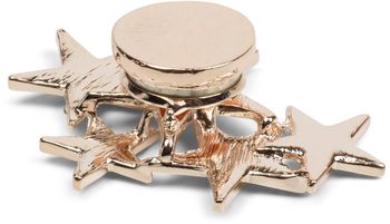 styleBREAKER Magnet Schmuck Anhänger mit versetzt angeordneten Strass besetzten Sternen für Schals, Tücher oder Ponchos, Brosche, Damen 05050061